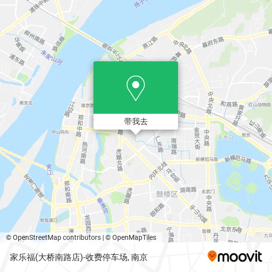 家乐福(大桥南路店)-收费停车场地图