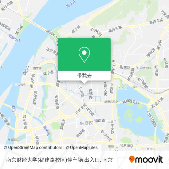 南京财经大学(福建路校区)停车场-出入口地图