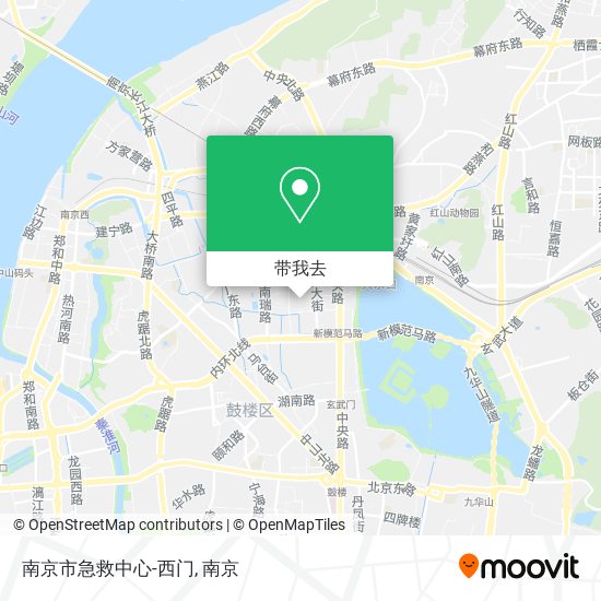 南京市急救中心-西门地图