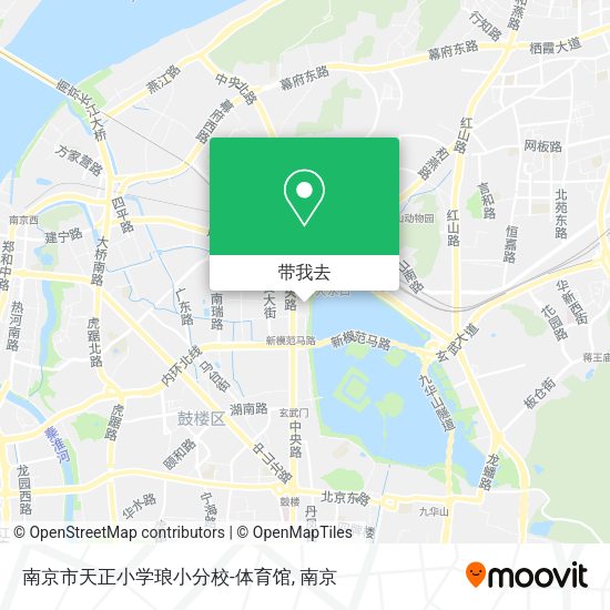 南京市天正小学琅小分校-体育馆地图