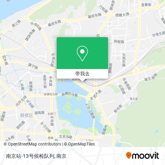 南京站-13号侯检队列地图