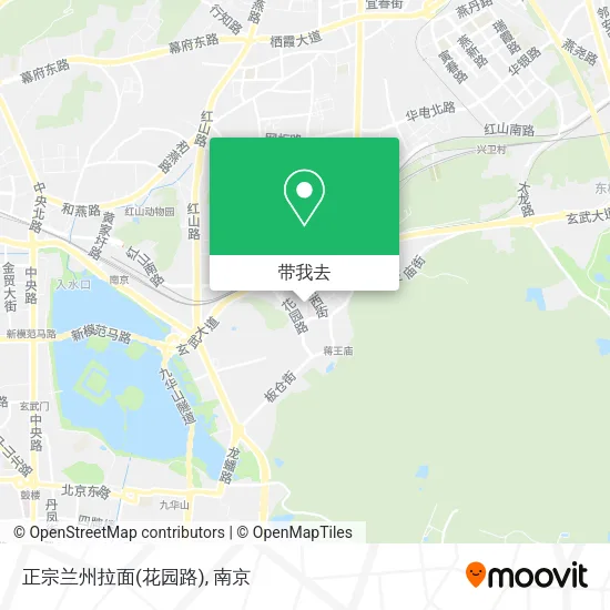 正宗兰州拉面(花园路)地图