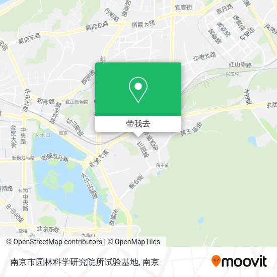 南京市园林科学研究院所试验基地地图