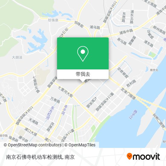 南京石佛寺机动车检测线地图