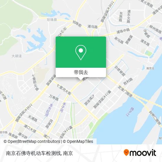 南京石佛寺机动车检测线地图