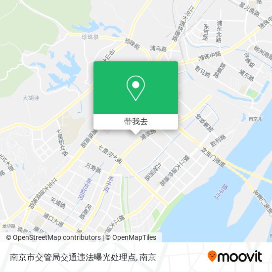 南京市交管局交通违法曝光处理点地图