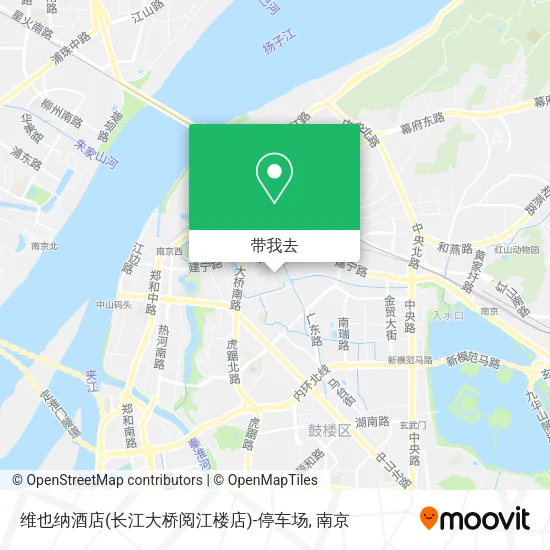 维也纳酒店(长江大桥阅江楼店)-停车场地图