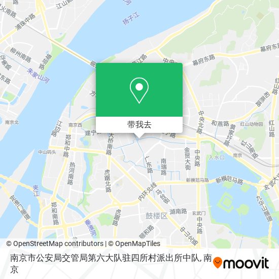南京市公安局交管局第六大队驻四所村派出所中队地图