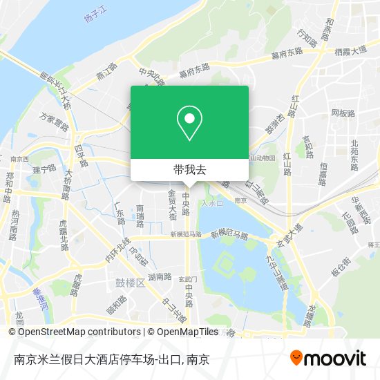 南京米兰假日大酒店停车场-出口地图