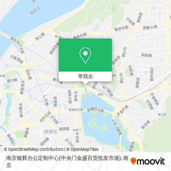 南京银辉办公定制中心(中央门金盛百货批发市场)地图