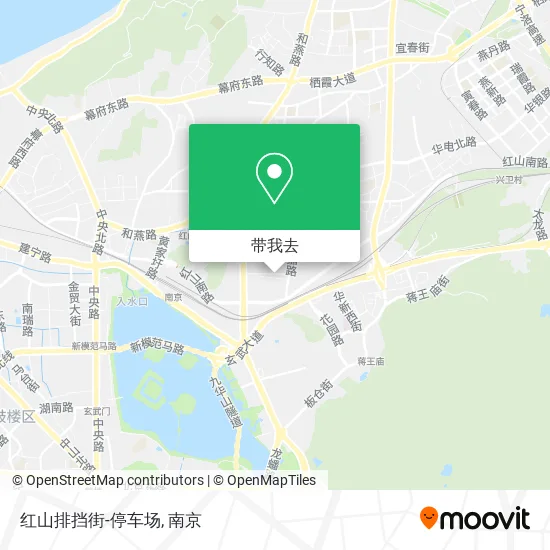 红山排挡街-停车场地图