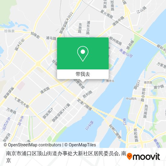 南京市浦口区顶山街道办事处大新社区居民委员会地图