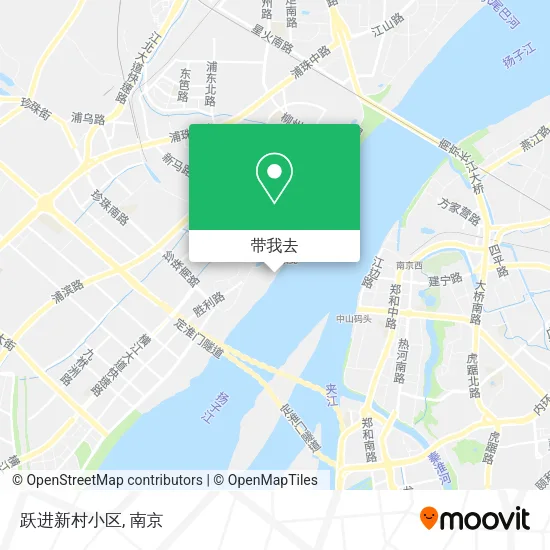 跃进新村小区地图