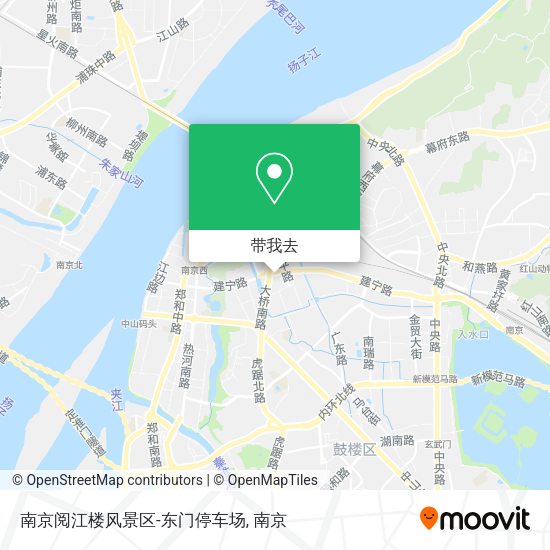 南京阅江楼风景区-东门停车场地图