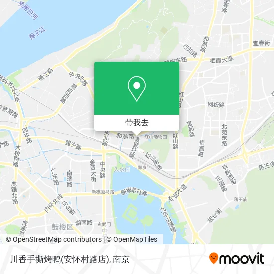 川香手撕烤鸭(安怀村路店)地图