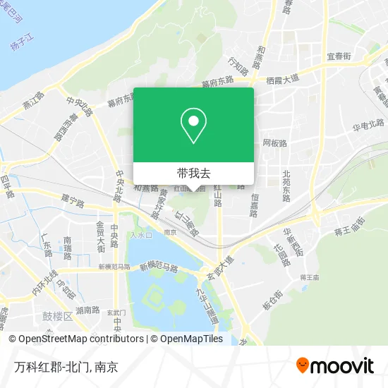万科红郡-北门地图