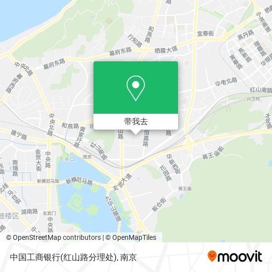 中国工商银行(红山路分理处)地图
