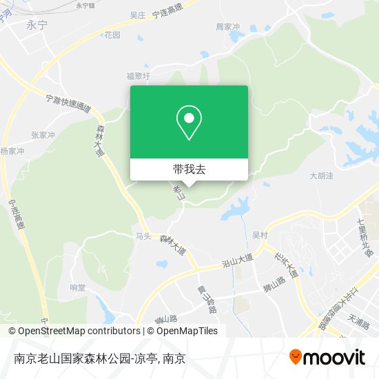 南京老山国家森林公园-凉亭地图