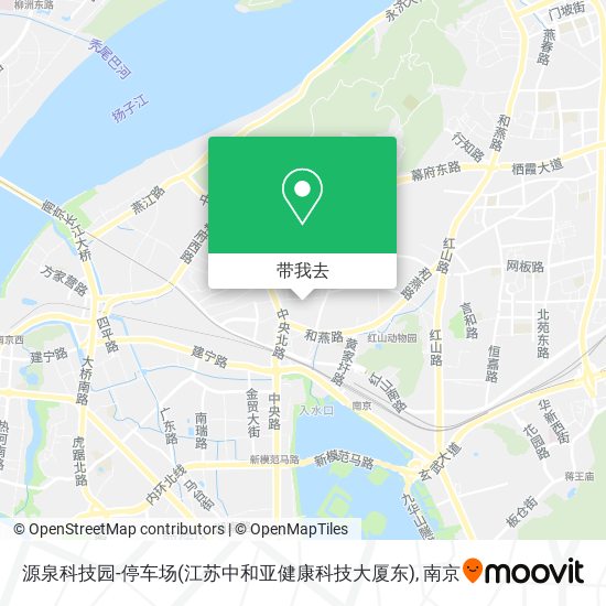 源泉科技园-停车场(江苏中和亚健康科技大厦东)地图