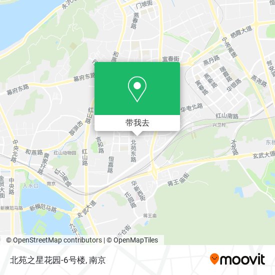 北苑之星花园-6号楼地图