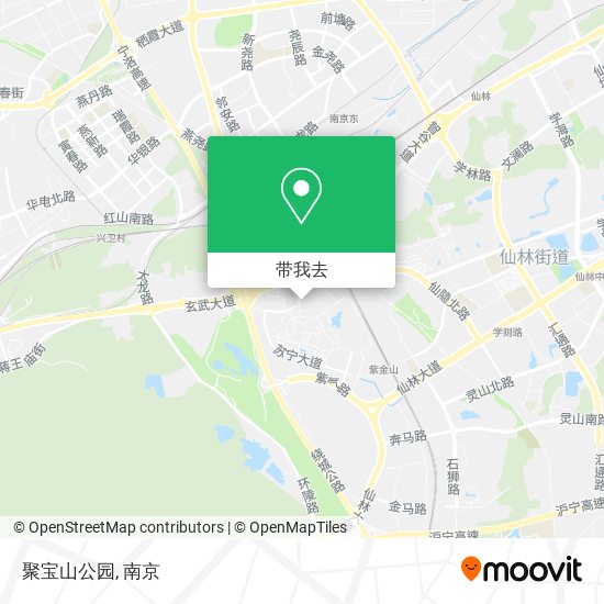 聚宝山公园地图