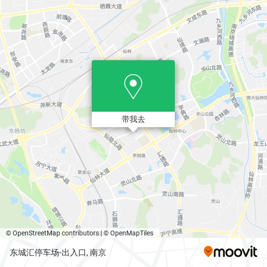 东城汇停车场-出入口地图