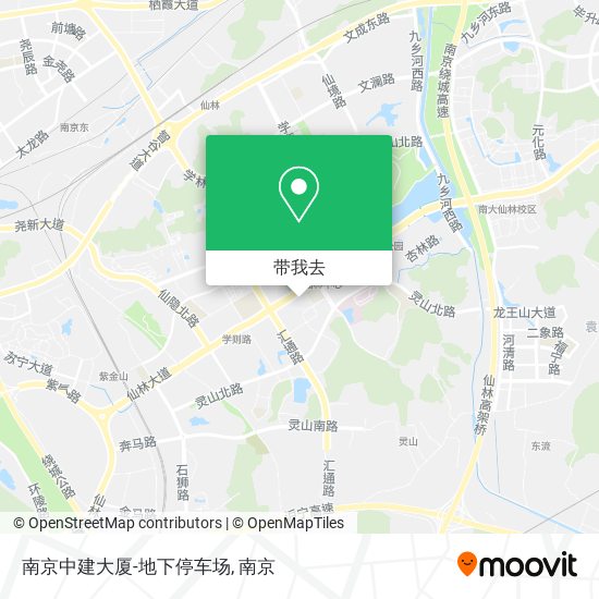 南京中建大厦-地下停车场地图