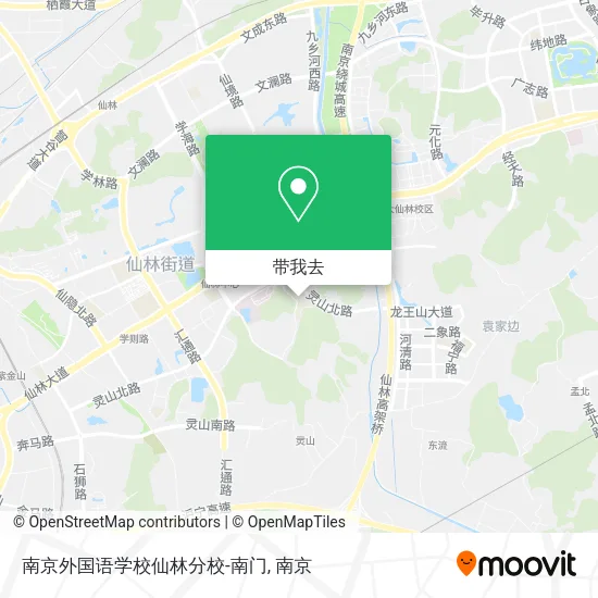 南京外国语学校仙林分校-南门地图