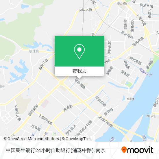 中国民生银行24小时自助银行(浦珠中路)地图