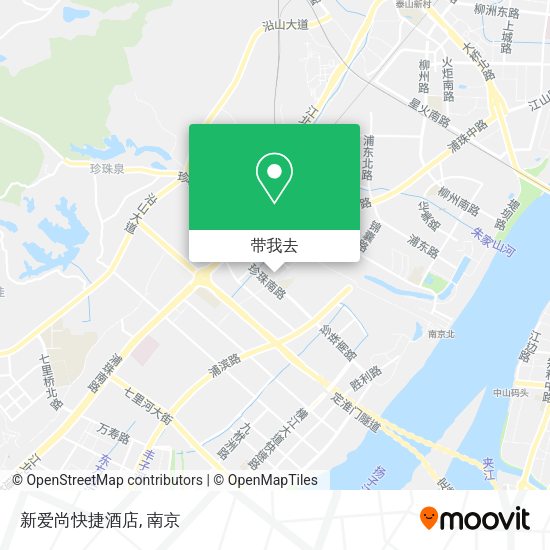 新爱尚快捷酒店地图