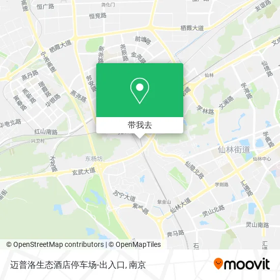 迈普洛生态酒店停车场-出入口地图