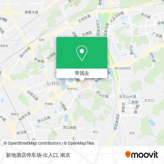 新地酒店停车场-出入口地图