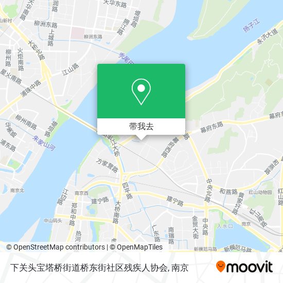 下关头宝塔桥街道桥东街社区残疾人协会地图