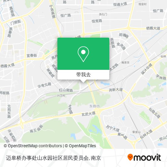 迈皋桥办事处山水园社区居民委员会地图