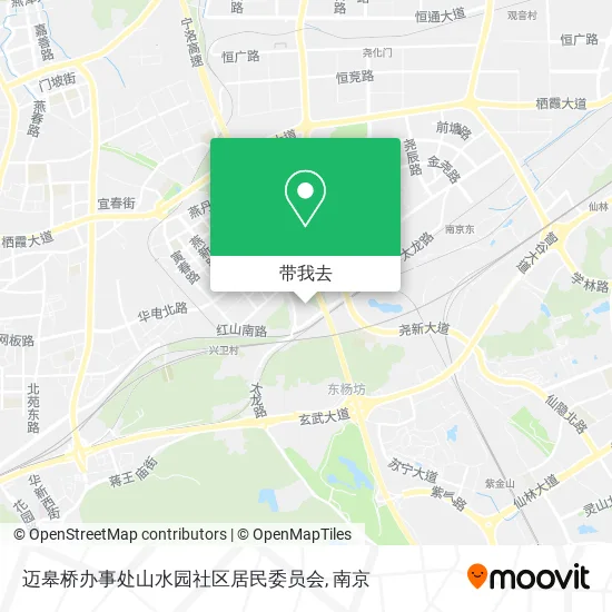 迈皋桥办事处山水园社区居民委员会地图