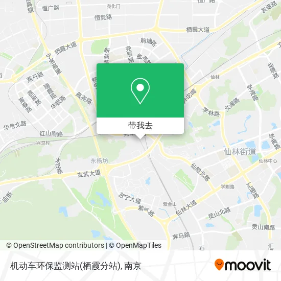 机动车环保监测站(栖霞分站)地图