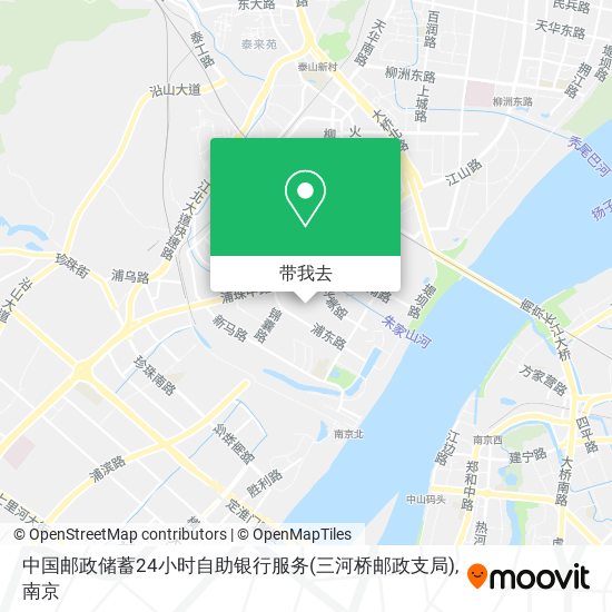 中国邮政储蓄24小时自助银行服务(三河桥邮政支局)地图