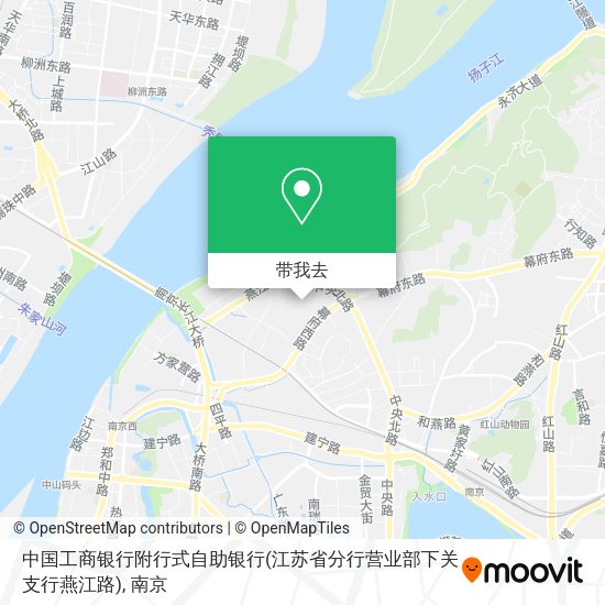 中国工商银行附行式自助银行(江苏省分行营业部下关支行燕江路)地图