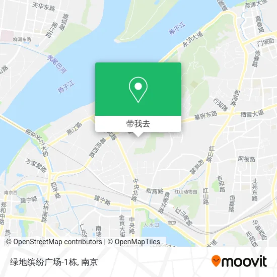 绿地缤纷广场-1栋地图