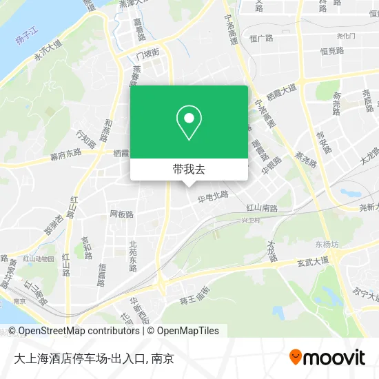 大上海酒店停车场-出入口地图
