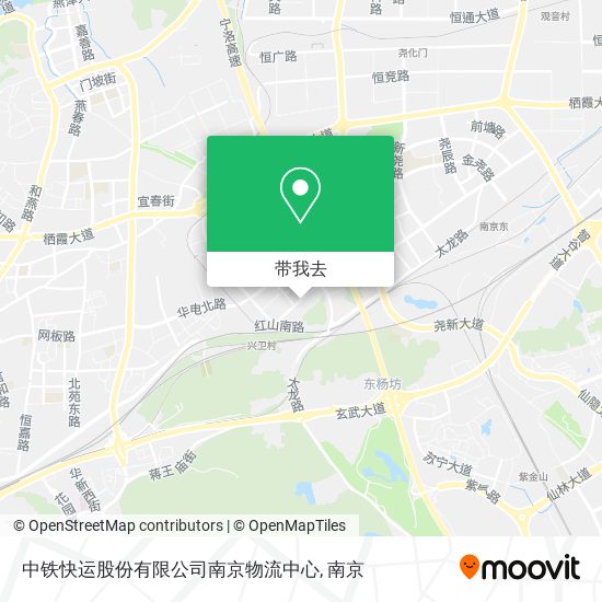 中铁快运股份有限公司南京物流中心地图