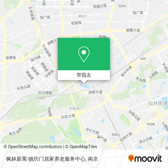 枫林新寓-姚坊门居家养老服务中心地图