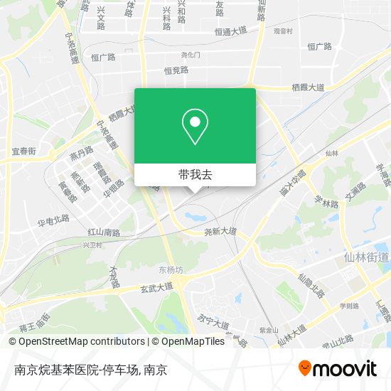 南京烷基苯医院-停车场地图