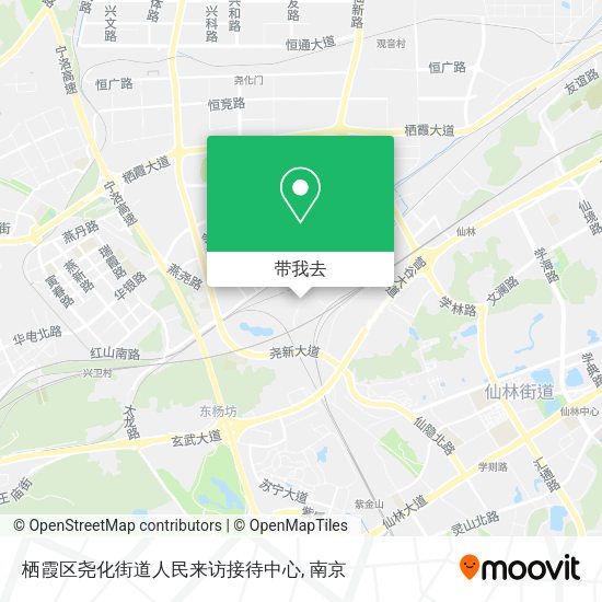栖霞区尧化街道人民来访接待中心地图