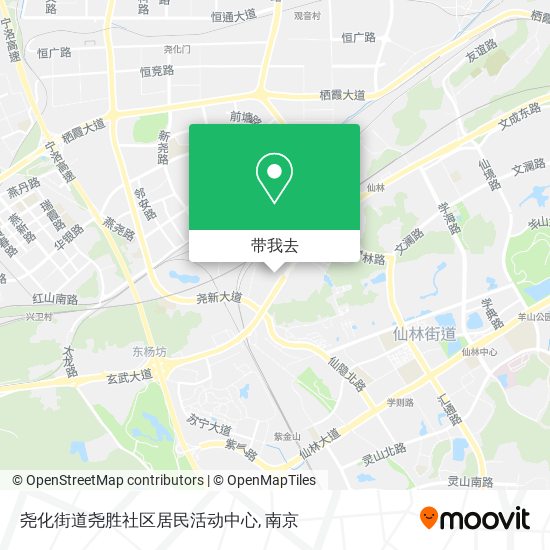 尧化街道尧胜社区居民活动中心地图