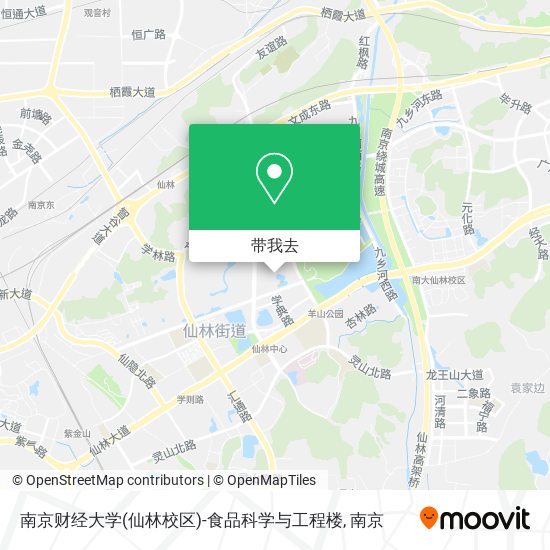 南京财经大学(仙林校区)-食品科学与工程楼地图
