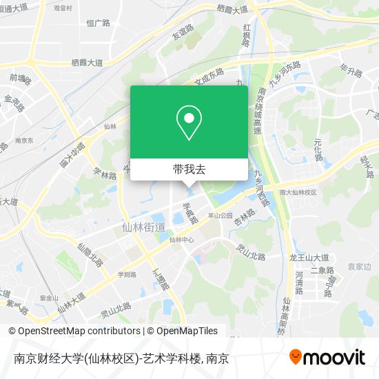 南京财经大学(仙林校区)-艺术学科楼地图