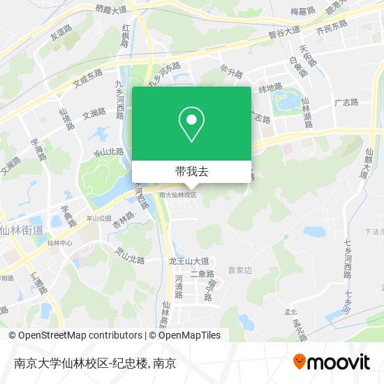 南京大学仙林校区-纪忠楼地图