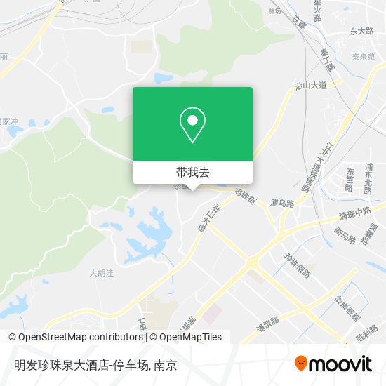明发珍珠泉大酒店-停车场地图