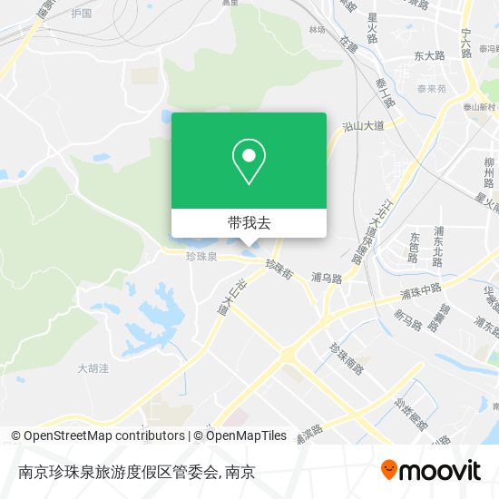 南京珍珠泉旅游度假区管委会地图